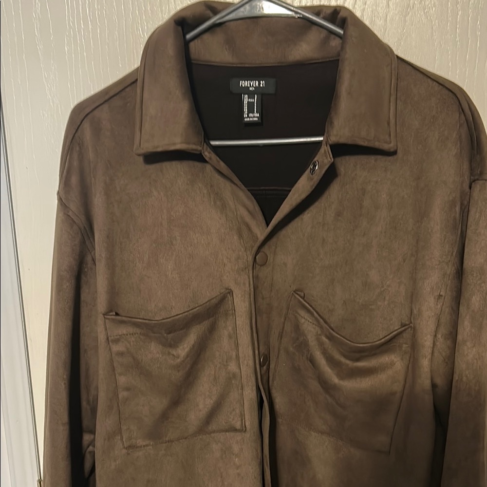 Forever 21 Brown Lightweight Shirt Jacket